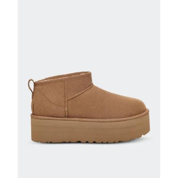 Ugg Womens Classic Ultra Mini Platform Chestnut