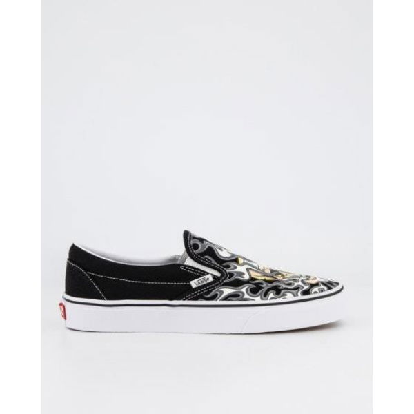 Vans Classic Slip-on Flame Skull Black