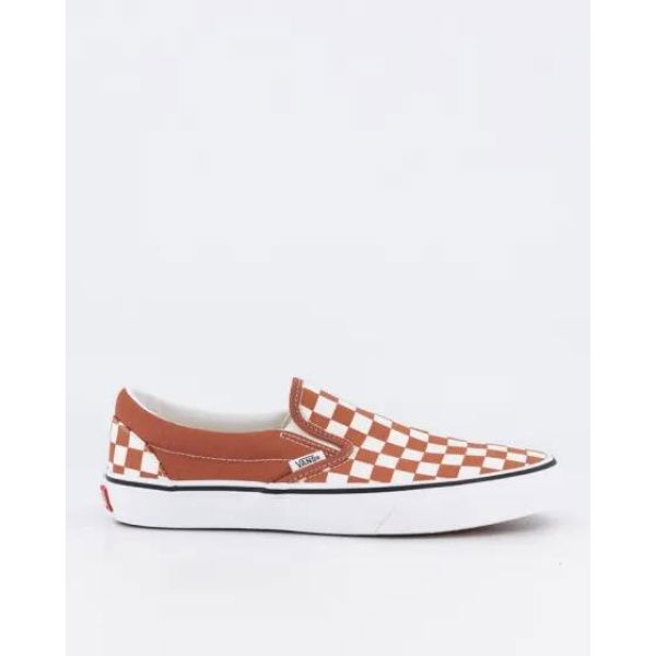 Vans Classic Slip-ons Checkerboard Color Theory Checkerboard Auburn