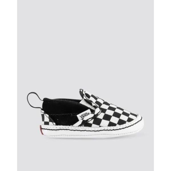 Vans Infants Classic Slip-on V Crib (checker) Black White