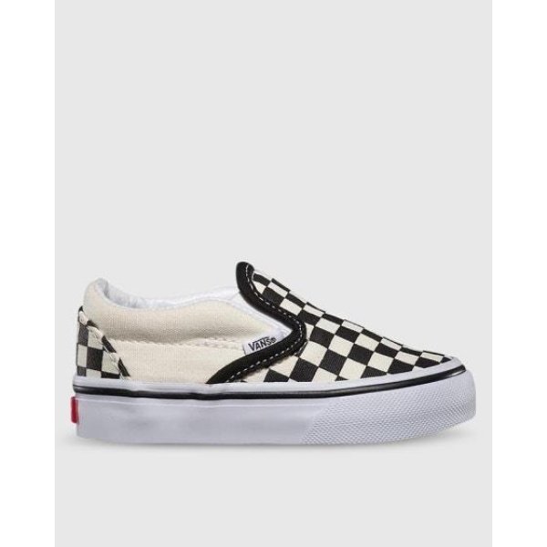 Vans Toddlers Checkerboard Slip-on Black And White Checker