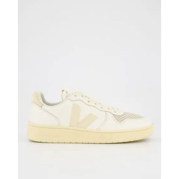 Veja V-10 Leather Pure Pure_calcaire