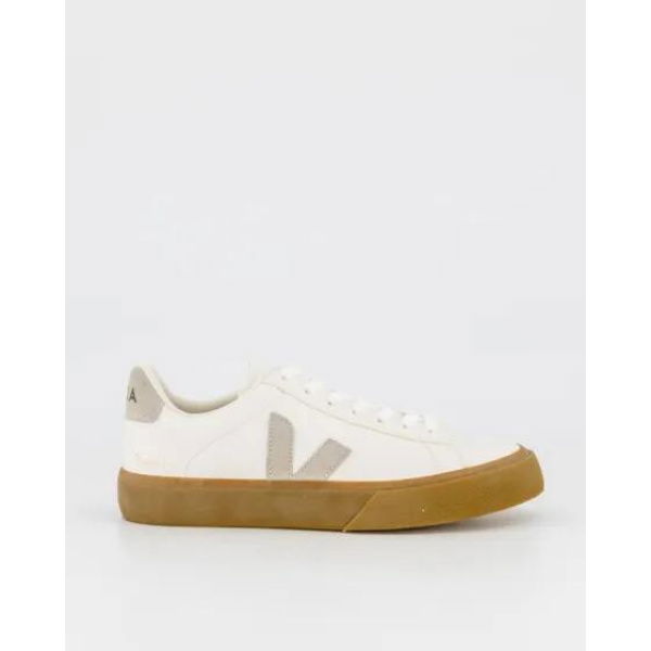 Veja Womens Campo Chromefree Leather Extra-white-natural-natural