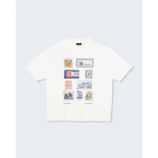 Zanerobe Stamps Lounge Tee Vintage White