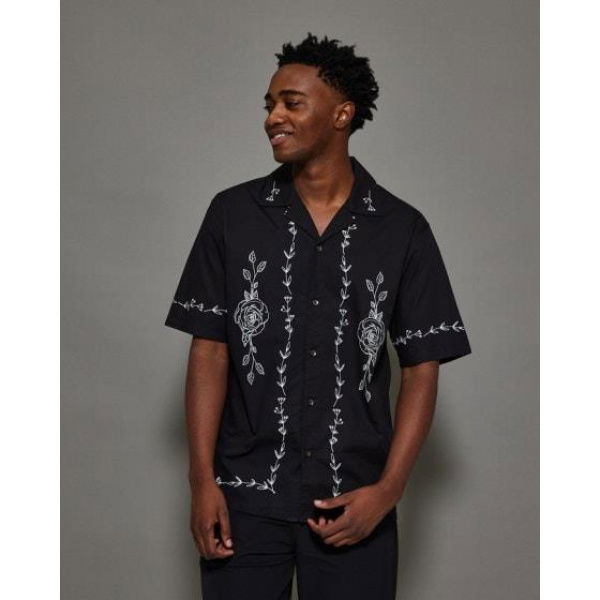 Zanerobe Vine Holiday Ss Shirt Black