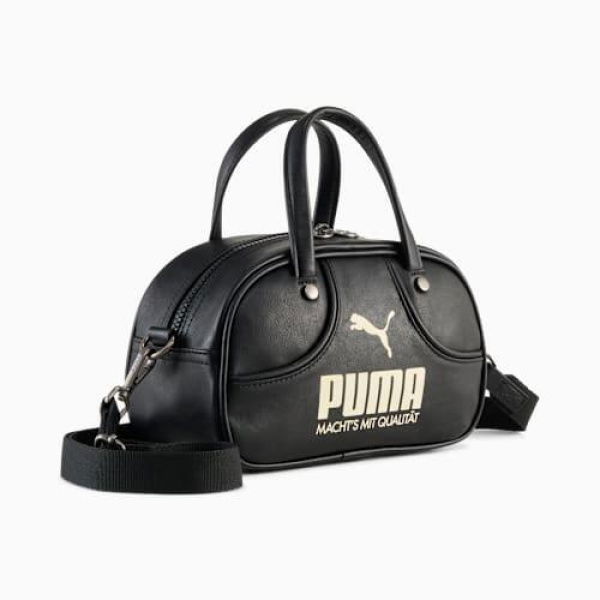 1976 Archive 2.5L Mini Grip Bag Bag in Black/Alpine Snow, Polyester by PUMA
