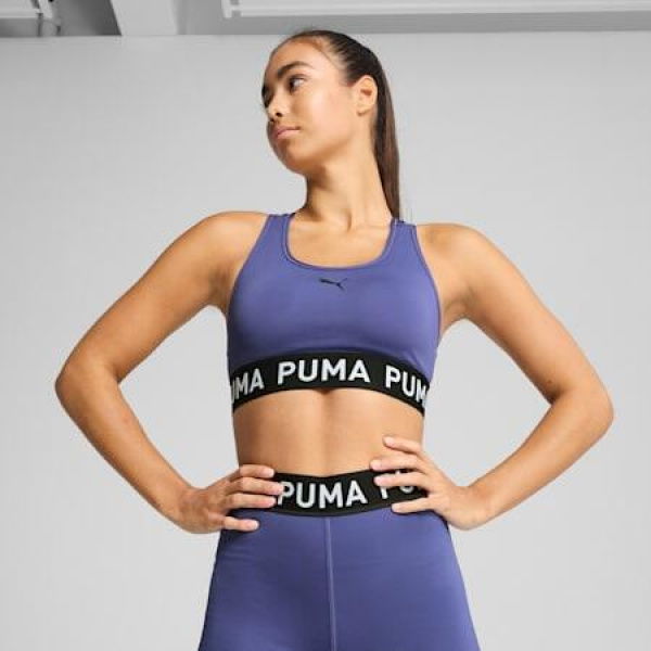 4KEEPS Elastic Bra in Blue Crystal, Size Small by PUMA