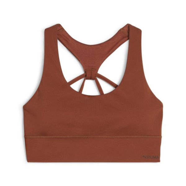 4KEEPS EVOLVE Women's Training Longline Bra in Teak, Size Large, Polyester/Elastane by PUMA