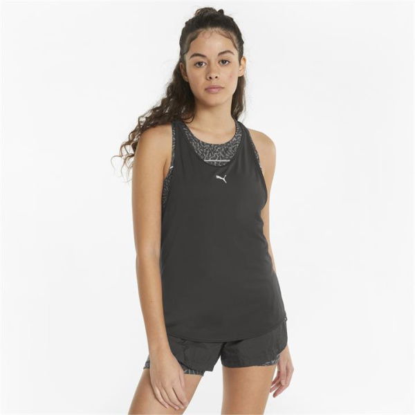 5K Women's Running Tank Top in Black, Size XL, Polyester by PUMA