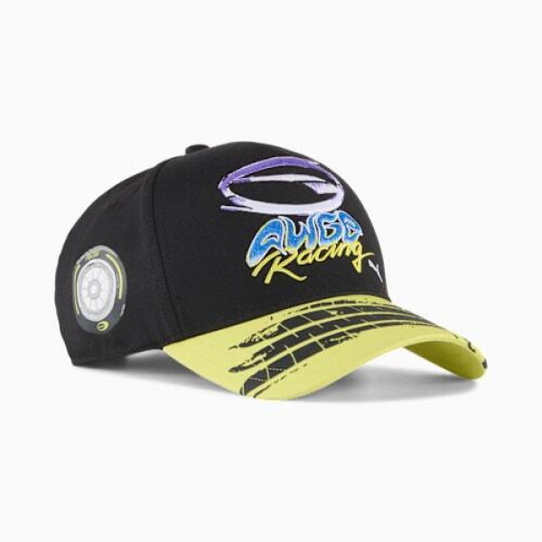 A$AP ROCKY x AWGE Cap in Black/Lime Sheen, Polyester by PUMA
