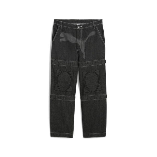 A$AP ROCKY x Knee Pad Pants in Black/Denim, Size 28, Cotton by PUMA