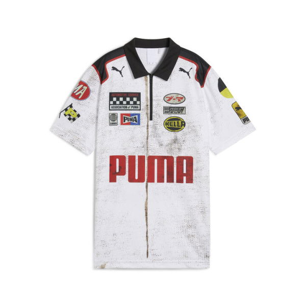 A$AP ROCKY x Team Zip Polo Top in White, Size XS, Polyester by PUMA