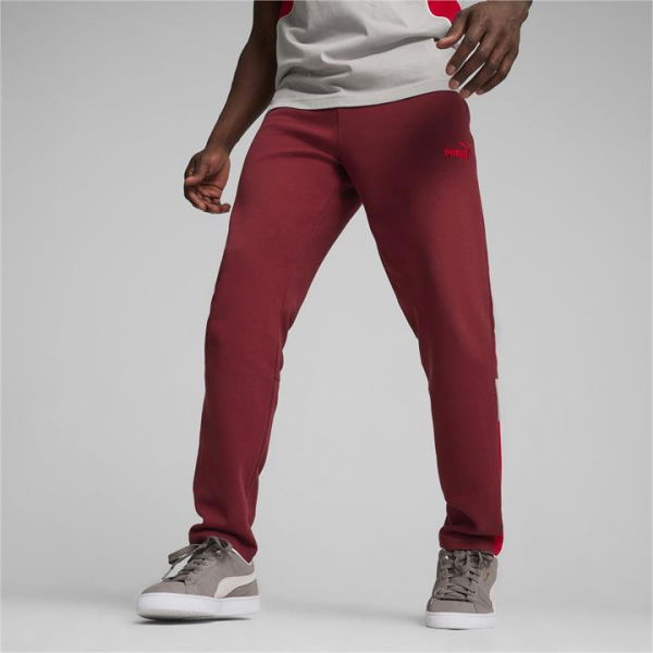 AC Milan FtblArchive Men's Track Pants in Team Regal Red/Tango Red, Size Large, Cotton/Polyester by PUMA