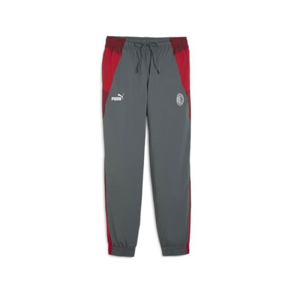 AC Milan Men's Woven Pants in Team Regal Red/Fast Red/Cool Dark Gray, Size 2XL, Polyester by PUMA