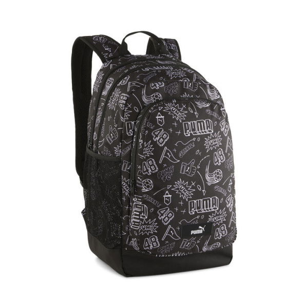 Academy Backpack in Black/B&w Graphic Aop, Polyester by PUMA