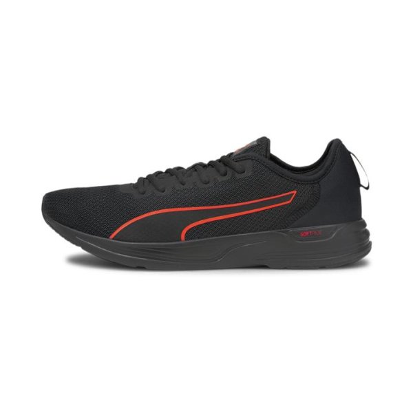 Accent Unisex Running Shoes in Black/Lava Blast, Size 10.5, Synthetic by PUMA Shoes