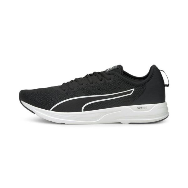 Accent Unisex Running Shoes in Black/White, Size 10.5, Synthetic by PUMA Shoes