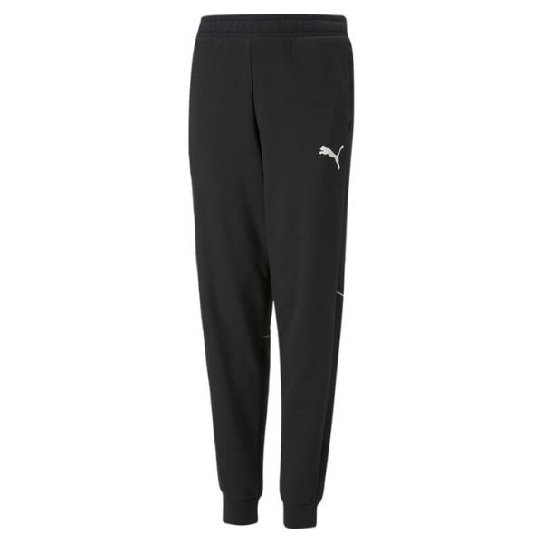 Active Sports Boys Sweatpants in Black, Size 6, Cotton/Polyester by PUMA