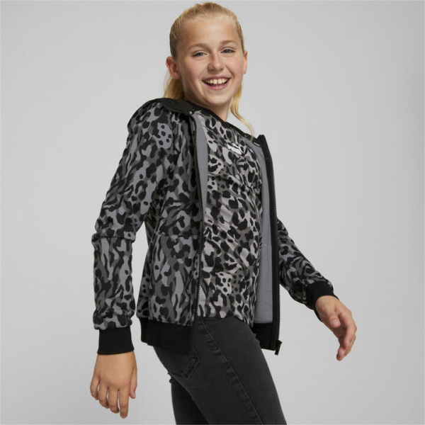 Alpha Printed Full-Zip Hoodie - Girls 8