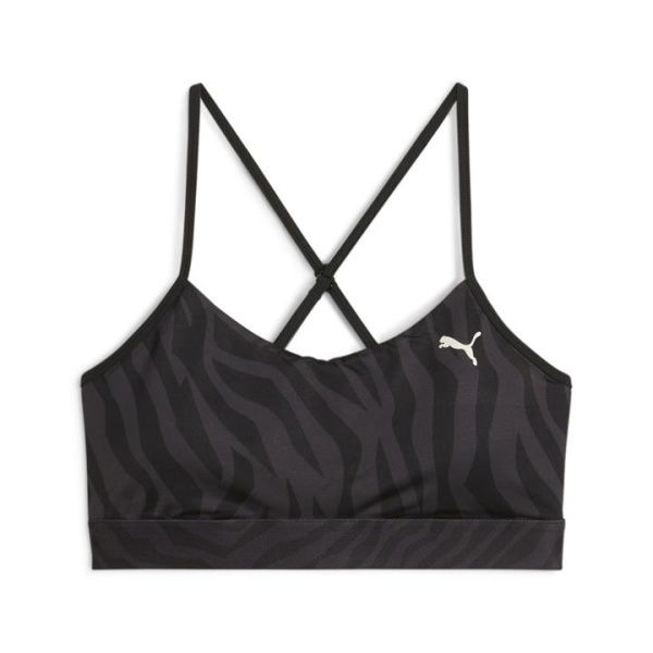 Animal Remix Move Women's Bra in Black, Size Large, Polyester/Elastane by PUMA