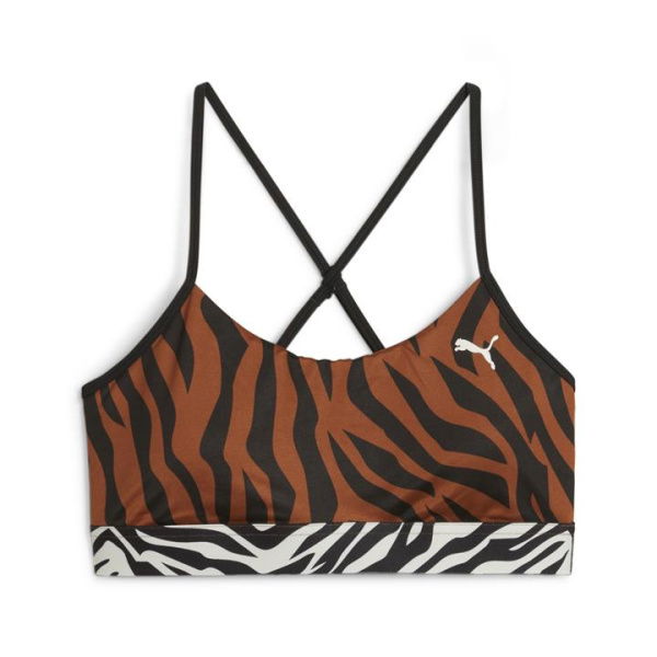 Animal Remix Move Women's Bra in Teak, Size XL, Polyester/Elastane by PUMA