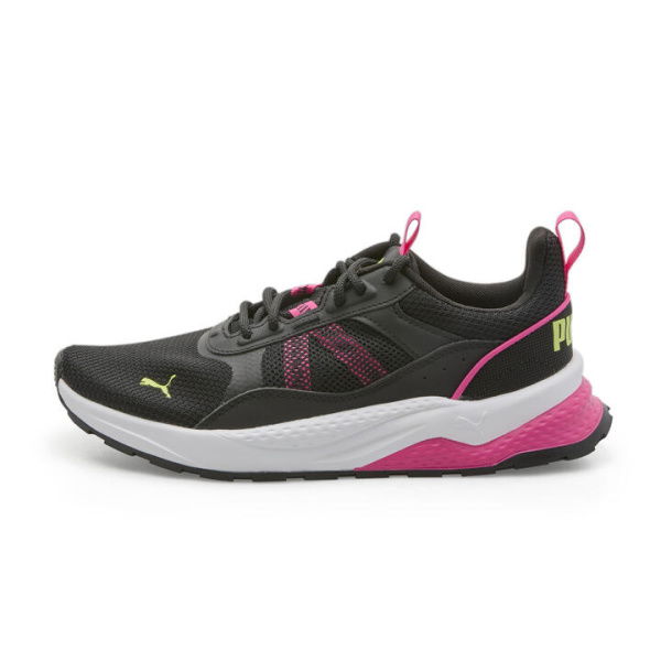 Anzarun 2.0 Trainers Youth Shoes in Black/Lily Pad/Glowing Pink, Size 4, Textile by PUMA Shoes