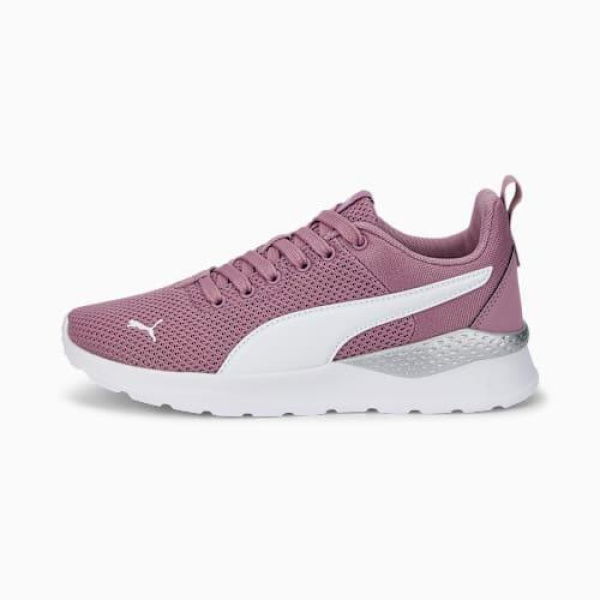 Anzarun Lite Sneakers Youth in Pale Grape/White/Silver, Size 4 by PUMA