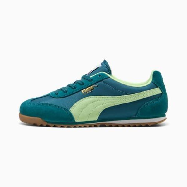 Arizona Sneakers in Cold Green/Fizzy Lime/Gold, Size 4.5, Synthetic by PUMA Shoes