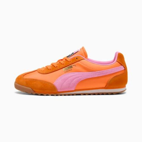 Arizona Sneakers in Orange Glo/Poised Pink/Gold, Size 4.5, Synthetic by PUMA Shoes