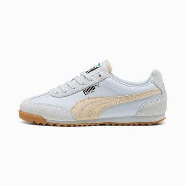 Arizona Sneakers in Silver Mist/Canvas/Gold, Size 4, Synthetic by PUMA Shoes