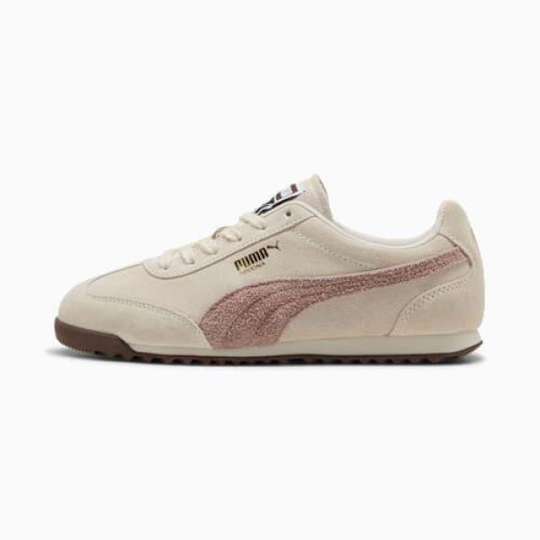 Arizona Suede Unisex Sneakers in Alpine Snow/Sandstone/Chocolate Brown, Size 8, Synthetic by PUMA