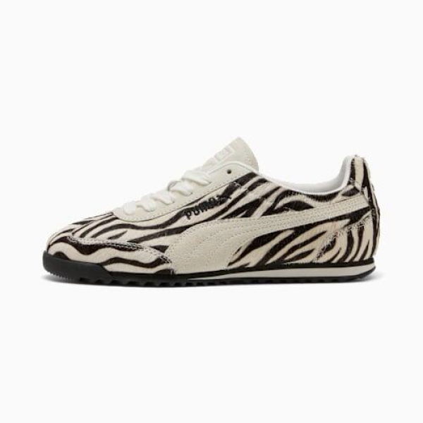 Arizona Zebra Women's Sneakers in Black/Warm White, Size 10.5, Synthetic by PUMA Shoes