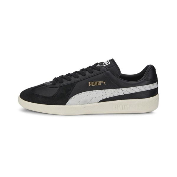 Army Trainer Unisex Sneakers in Black/Pristine, Size 10.5, Synthetic by PUMA Shoes