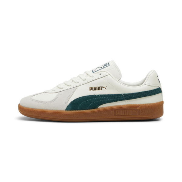 Army Trainer Unisex Sneakers in Warm White/Dark Myrtle, Size 12, Textile by PUMA Shoes