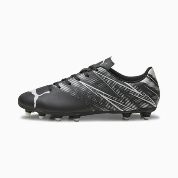 ATTACANTO FG/AG Football Men's Boots in Black/Silver Mist, Size 13, Textile by PUMA