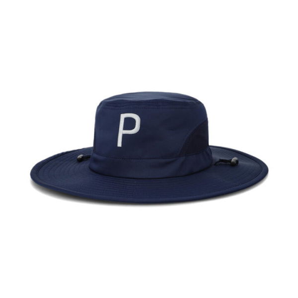 Aussie P Golf Bucket Hat in Navy Blazer, Polyester/Cotton by PUMA