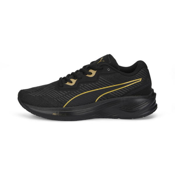 Aviator ProFoam Sky Unisex Running Shoes in Black/Team Gold, Size 10 by PUMA Shoes