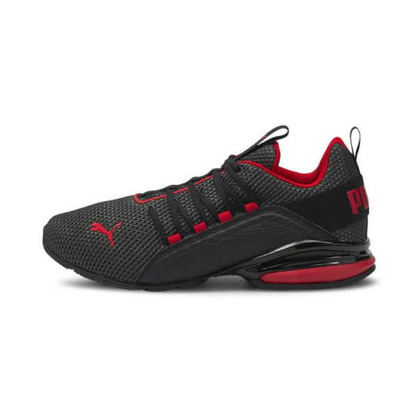 Axelion LS Men's Running Shoes in Black/High Risk Red, Size 7, Synthetic by PUMA Shoes