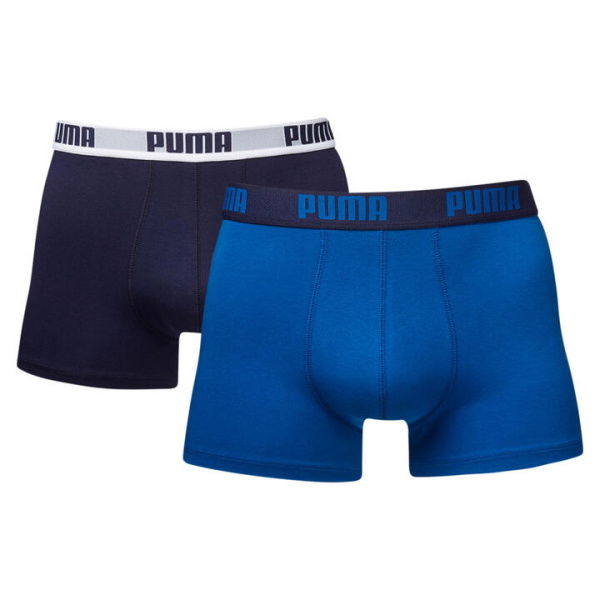 Basic Short Boxer 2 Pack in True Blue, Size Small by PUMA