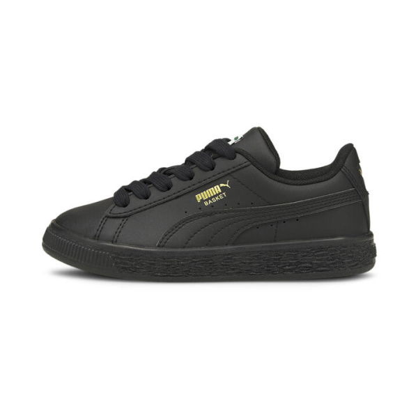 Basket Classic XXI Trainers Kids Shoes in Black, Size 1, Textile by PUMA Shoes