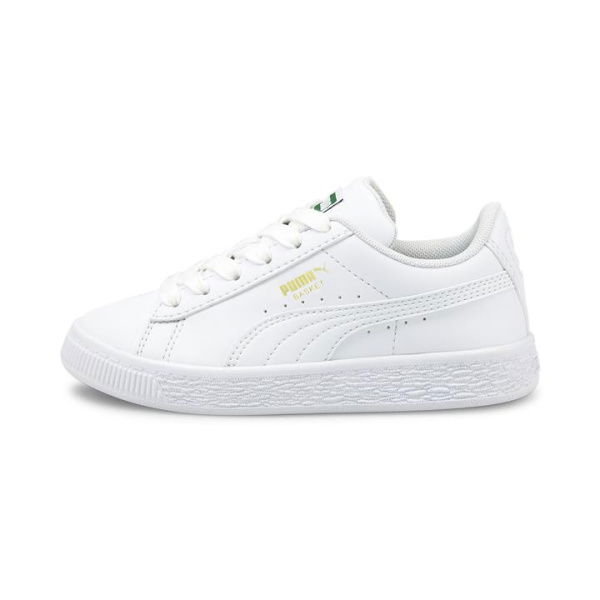 Basket Classic XXI Trainers Kids Shoes in White, Size 11, Textile by PUMA Shoes