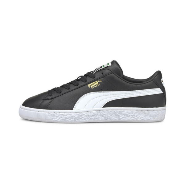 Basket Classic XXI Unisex Sneakers in Black/White, Size 10.5, Textile by PUMA