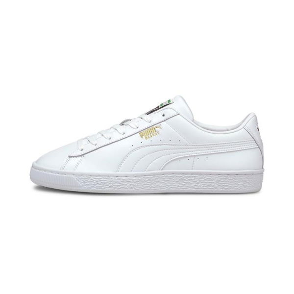 Basket Classic XXI Unisex Sneakers in White, Size 11.5, Textile by PUMA