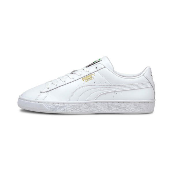 Basket Classic XXI Unisex Sneakers in White, Size 4, Textile by PUMA