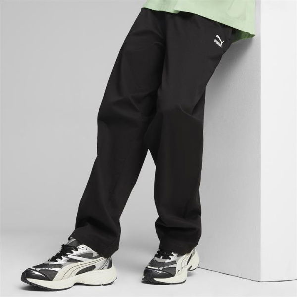 BETTER CLASSICS Men's Woven Pants in Black, Size Small, Cotton/Elastane by PUMA