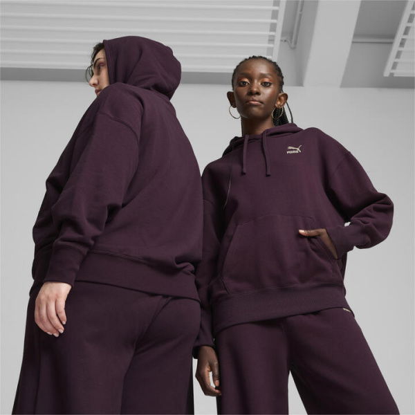 Better Classics Relaxed Hoodie Women in Midnight Plum, Size XS, Cotton by PUMA