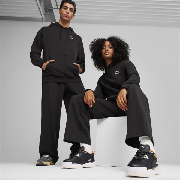 BETTER CLASSICS Unisex Hoodie in Black, Size 2XL, Cotton by PUMA