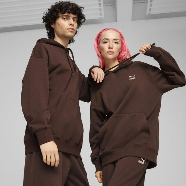 BETTER CLASSICS Unisex Hoodie in Espresso Brown, Size Small, Cotton by PUMA