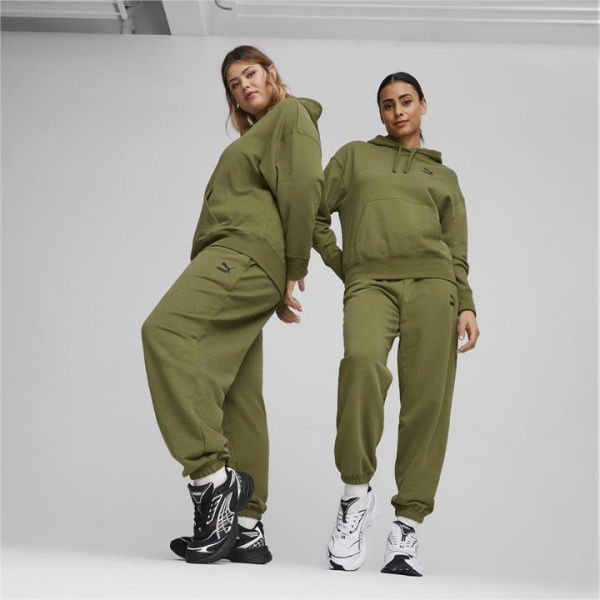 BETTER CLASSICS Women's Sweatpants in Olive Green, Size Medium, Cotton by PUMA