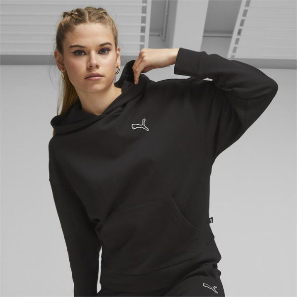 Better Essentials Women's Hoodie in Black, Size Large, Cotton by PUMA